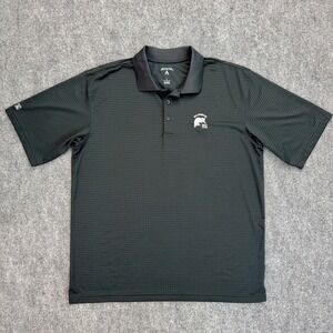 Antigua Willowbrook Golf Club Polo Shirt‎ Mens L Charcoal Golf Performance Top